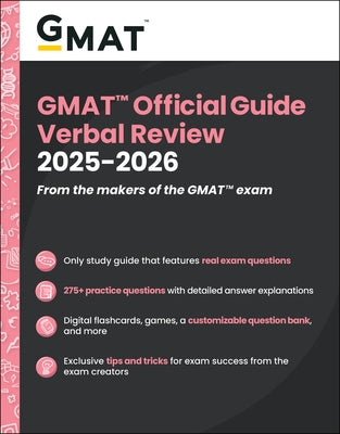 GMAT Official Guide Verbal Review 2025-2026: Book + Online Question Bank by Gmac (Graduate Management Admission Coun