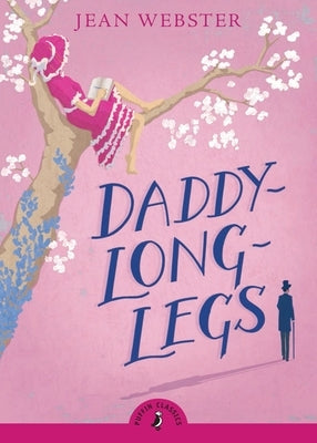 Paperback Daddy-Long-Legs book by Puffin Books featuring a cover illustration of a girl with a book and a cat.