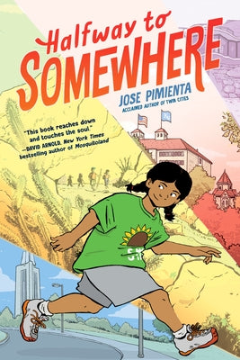 Paperback graphic novel "Halfway to Somewhere" by Random House Graphic featuring colorful cover artwork.