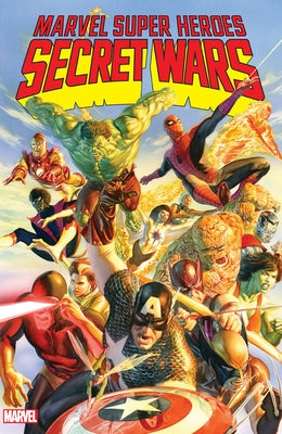 Marvel Universe Marvel Super Heroes Secret Wars paperback comic book featuring colorful superhero characters from the Marvel Universe.