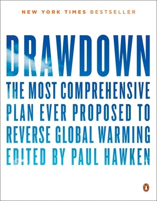 Paperback of "Drawdown" by Penguin Books, showing the book cover with title and author text on a white background.