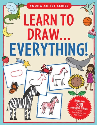 Paperback "Learn to Draw Everything" book by Peter Pauper Press showing colorful drawing tutorials on its cover.