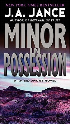 Mass market paperback of "Minor in Possession" by Harper featuring a cover with dark and bold graphic design.
