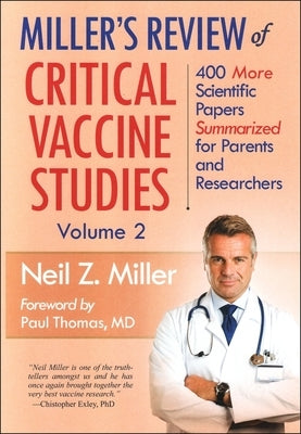 Paperback of Miller's Review of Critical Vaccine Studies Volume 2 by New Atlantean Press, showing the book cover with title text.