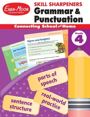 Skill Sharpeners: Grammar & Punctuation, Grade 4 Workbook Paperback Evan-Moor Educational Publishers