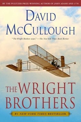 Paperback book titled "The Wright Brothers" by Simon & Schuster featuring a cover with an illustration of the Wright brothers and early aviation.