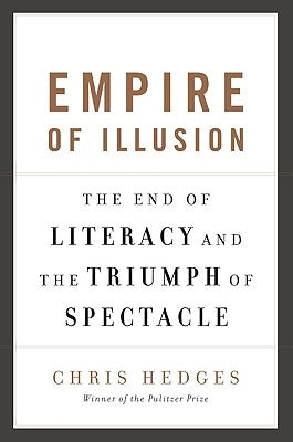 Paperback copy of "Empire of Illusion" by Bold Type Books, featuring the book cover with title and author details.