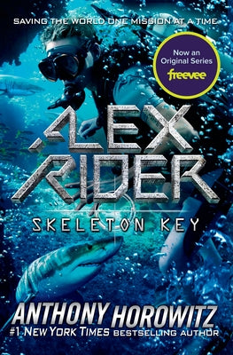 Paperback Skeleton Key book by Philomel Books, featuring a close-up of the cover with detailed skeleton illustration.