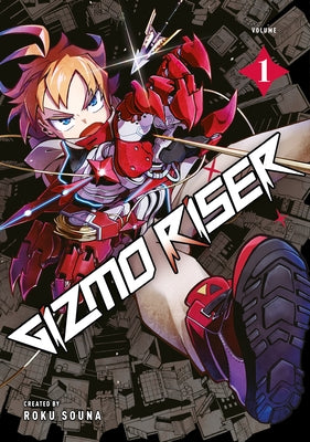 Paperback of Gizmo Riser Vol.1 manga by Titan Manga, featuring the book's front cover with colorful artwork and title.