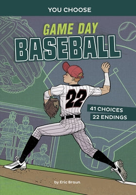 Paperback of Game Day Baseball: An Interactive Sports Story by Capstone Press, featuring colorful cover art of a baseball game.