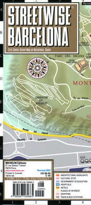 Streetwise Barcelona Map - Laminated City Center Street Map of Barcelona, Spain Folded Michelin Travel Publications