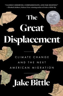 Paperback of The Great Displacement by Simon & Schuster featuring a cover with a globe and climate change imagery.