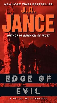Mass market paperbound copy of "Edge of Evil" suspense novel by Harper, featuring dark, mysterious cover art.