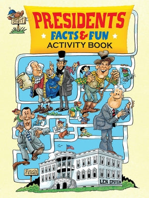 Paperback Presidents Facts & Fun Activity Book by Dover Publications with colorful pages and engaging activities for kids.