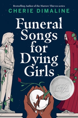 Paperback of Funeral Songs for Dying Girls by Tundra Books, featuring a dark, moody cover with artistic illustrations.
