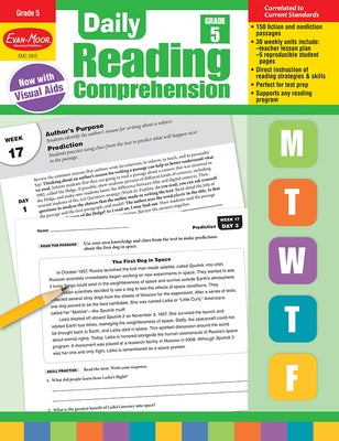 Daily Reading Comprehension, Grade 5 Teacher Edition Paperback Evan-Moor Educational Publishers