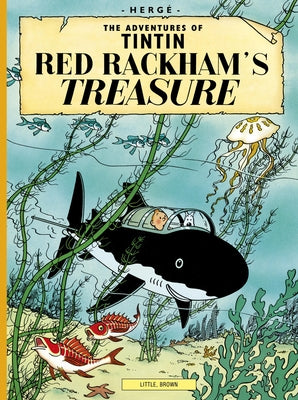 Red Rackham's Treasure paperback book by Little, Brown Books for Young Readers featuring colorful cover art with pirate-themed illustrations.