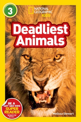National Geographic Kids Deadliest Animals paperback book with colorful cover featuring dangerous animals for young readers
