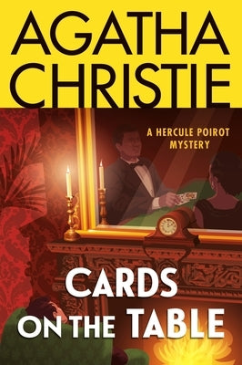 Paperback of "Cards on the Table: A Hercule Poirot Mystery" by William Morrow & Company, showing the book cover with title and author.