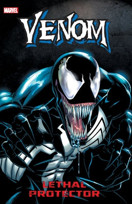 Marvel Universe Venom: Lethal Protector paperback comic book featuring Venom in a dynamic action pose.