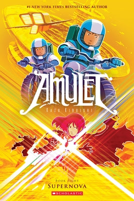 Paperback of Supernova: A Graphic Novel (Amulet #8) by Graphix, featuring vibrant cover art with characters and cosmic themes.