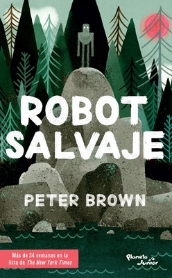 Paperback of The Wild Robot by Planeta Publishing, featuring the book's cover with a robot illustration.