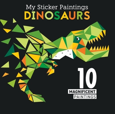 Paperback book titled "Dinosaurs" from Happy Fox Books featuring colorful dinosaur illustrations on the cover.