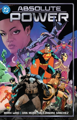 Paperback DC Comics Absolute Power comic book featuring Batman and Superman standing together on the cover.