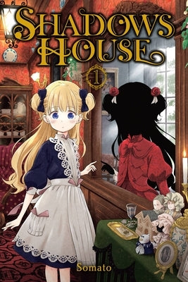 Paperback of Shadows House, Vol. 1 manga by Yen Press featuring cover art with shadowy characters and intricate illustrations.