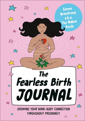 Paperback Fearless Birth Journal by DK Red showcasing a calming cover design for pregnancy self-reflection and growth.