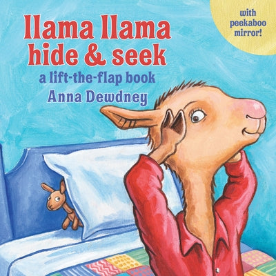 Llama Llama Hide & Seek: A Lift-The-Flap Board Book by Grosset & Dunlap featuring colorful illustrations of Llama Llama hiding and seeking