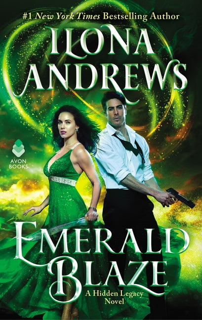 Emerald Blaze mass market paperbound novel by Avon Books, featuring a colorful cover with mystical and fantasy elements.
