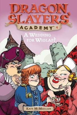 Paperback copy of "A Wedding for Wiglaf?" by Grosset & Dunlap, showing the book cover with title and author details.