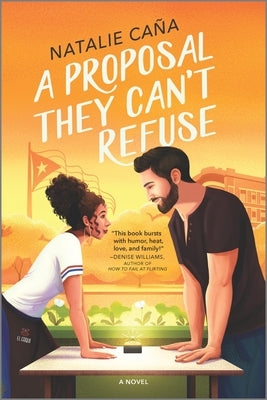 Paperback copy of "A Proposal They Can't Refuse," a romantic comedy novel by Mira Books, featuring colorful cover art.