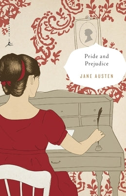 Modern Library paperback edition of Pride and Prejudice with a classic cover design, featuring the book's title and author's name.
