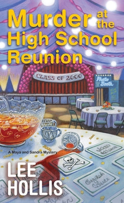 Mass market paperback of "Murder at the High School Reunion" by Kensington Cozies, featuring a book cover with mysterious imagery.