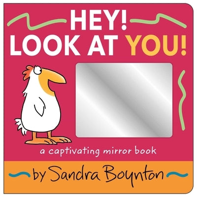 Colorful board book titled "Hey! Look at You!" by Boynton Bookworks featuring a mirror and playful illustrations for young children.