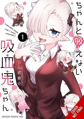 Paperback of Li'l Miss Vampire Can't Suck Right, Vol. 1 manga by Yen Press showing colorful cover art with characters in vampire attire.