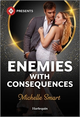 Mass market paperbound of "Enemies with Consequences" by Harlequin Presents, featuring a romantic scene on the cover.