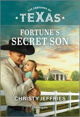 Mass market paperbound of Fortune's Secret Son by Harlequin Fortunes of Texas, showing the book cover with romantic artwork.
