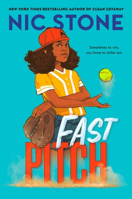 Paperback of "Fast Pitch" by Yearling Books featuring the book cover with title and author text visible.