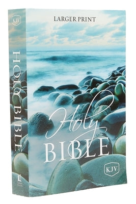 Thomas Nelson KJV Holy Bible with larger print in paperback, showing the cover with gold accents and classic design.