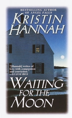Mass market paperback of "Waiting for the Moon" by Ballantine Books, showing the cover with a moonlit scene.