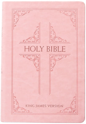 Large print KJV Holy Bible by Broadstreet Publishing with a blush cover, featuring detailed pages and easy-to-read text.