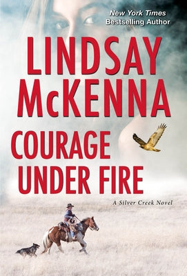Mass market paperbound copy of "Courage Under Fire" by Zebra, a romantic suspense novel with dramatic cover art.
