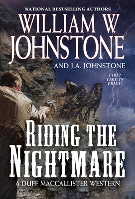 Mass market paperback of "Riding the Nightmare" by Pinnacle Books featuring dark, intense cover art with a motorcycle and ominous background.