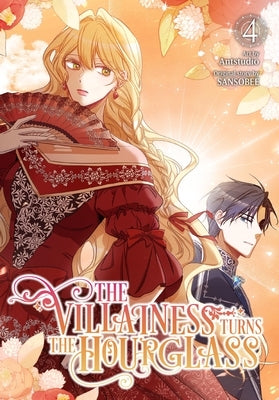 Paperback of The Villainess Turns the Hourglass, Vol. 4 manga by Ize Press, featuring colorful cover art with characters and title text.