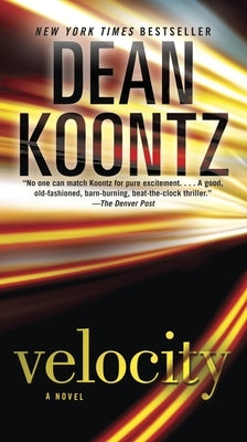 Bantam Velocity mass market paperback book cover featuring bold typography and dynamic design elements.