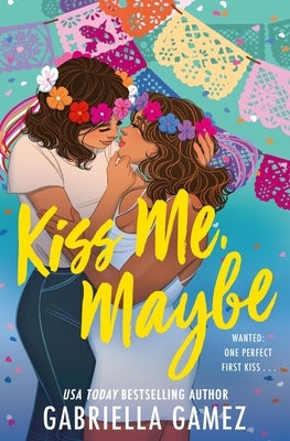 Paperback book titled "Kiss Me, Maybe" by Forever, showing the cover with colorful floral design and title text.