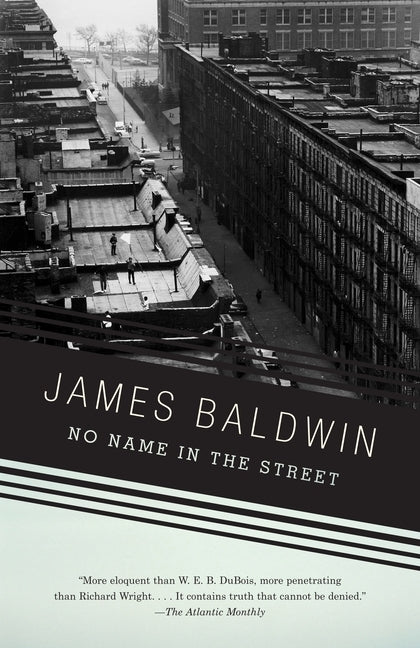 Paperback of "No Name in the Street" by Knopf Doubleday Publishing Group, showing the book cover with title and author details.